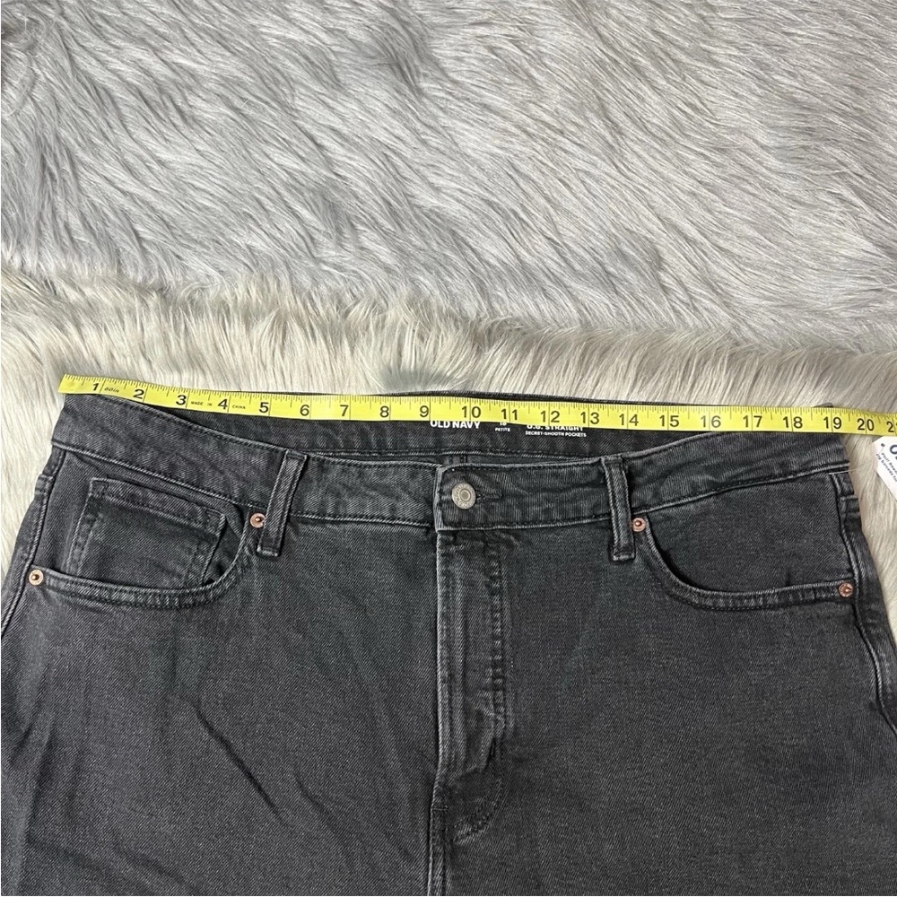 Old Navy Women’s OG High Rise Straight Black Jeans Size 18 Petite 18P - Picture 6 of 12